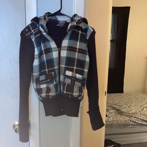 Blue,white,black jacket